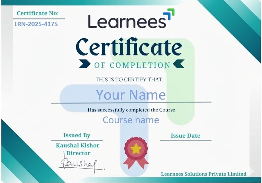 Course Completion Certificate