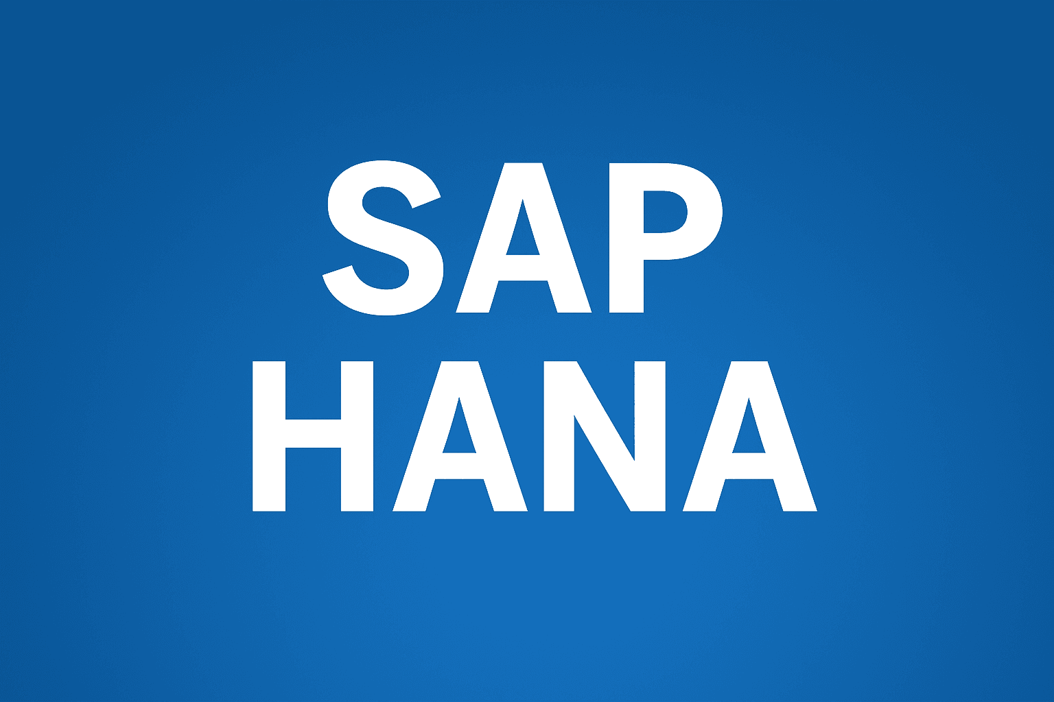 SAP HANA 