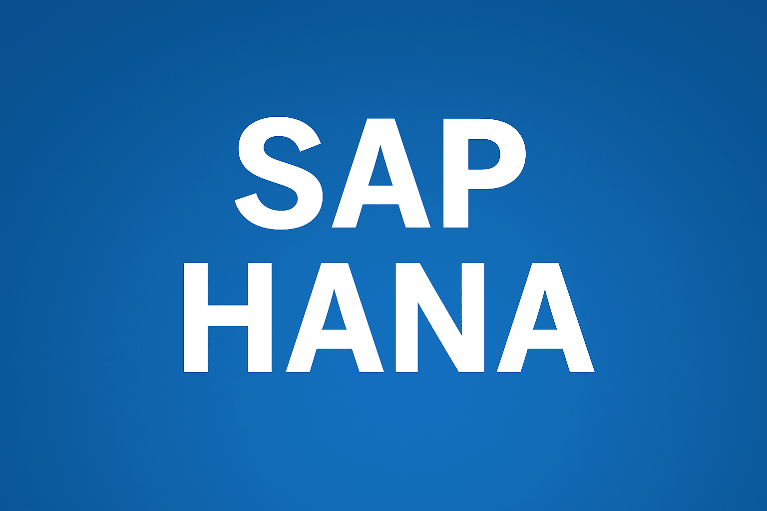 SAP HANA 